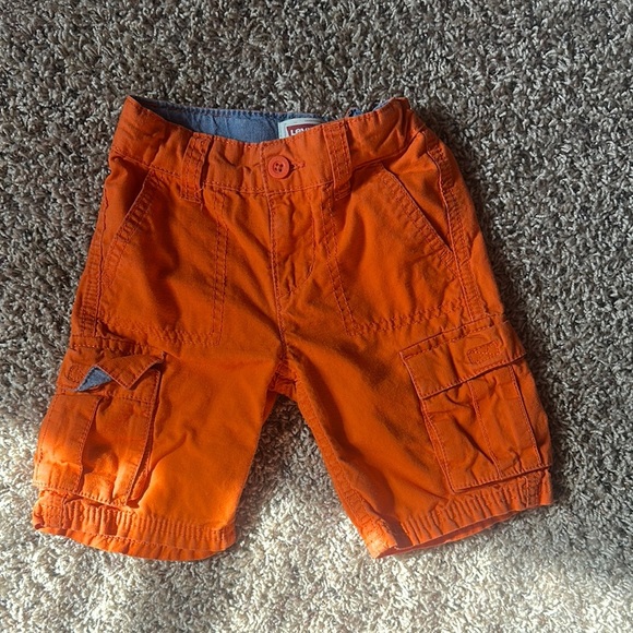 Levi's Vibrant Orange Kids Cargo Shorts size 3T - Picture 1 of 4